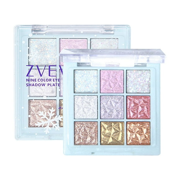 Wuztai Deals 90% off Nine Color Eyeshadow Palettes Pearl Fine Glitter Contours Palettes Matte Color Compact Eyeshadow Palettes Clearance