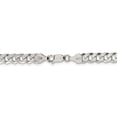 thumbnail image 4 of Solid 925 Sterling Silver 5.5mm Beveled Cuban Curb Chain Necklace 20" - with Secure Lobster Lock Clasp, 4 of 5