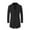 08Black, variant on guisaled Pea Coats for Men Wool Blend Slim Fit Single Breasted Lapel Trench Coat Fall Winter Warm Windproof Business Overcoat