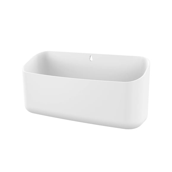 MoKo Magnetic Dry Erase Marker Holder, Widen Magnetic Marker Pen Storage for Whiteboard, Refrigerator, Locker, Laundry Storage Basket Lint Holder Bin for Dryer, Washing Machine, White