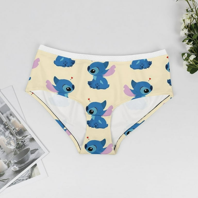 Animal Stitch Cartoon Women's Lace Brief Breathable Sexy Elastic Bikini  Hipster Panties Lady Underwear 