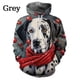 thumbnail image 3 of Sudadera con capucha para hombre y mujer, con estampado 3D de perro bonito, bufanda, otoño e invierno, informal, de gran tamaño, para niño, 3 of 5