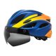 thumbnail image 1 of Casco de bicicleta Casco de bicicleta de carretera ajuste ajustable al aire libre con visera desmontable para hombres mujeres equipo de ciclismo casco Azul Amarillo, 1 of 8
