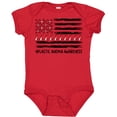 thumbnail image 3 of Inktastic Aplastic Anemia Awareness Red and White Ribbons and Flag Boys or Girls Baby Bodysuit, 3 of 5