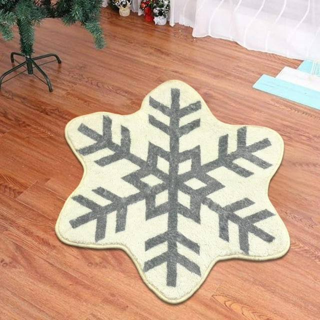 hengsof Christmas Style Carpet Lazy Wind Carpet-friendly Bedroom Bedside Blanket Strip Stain Window Carpet Tatami Mat