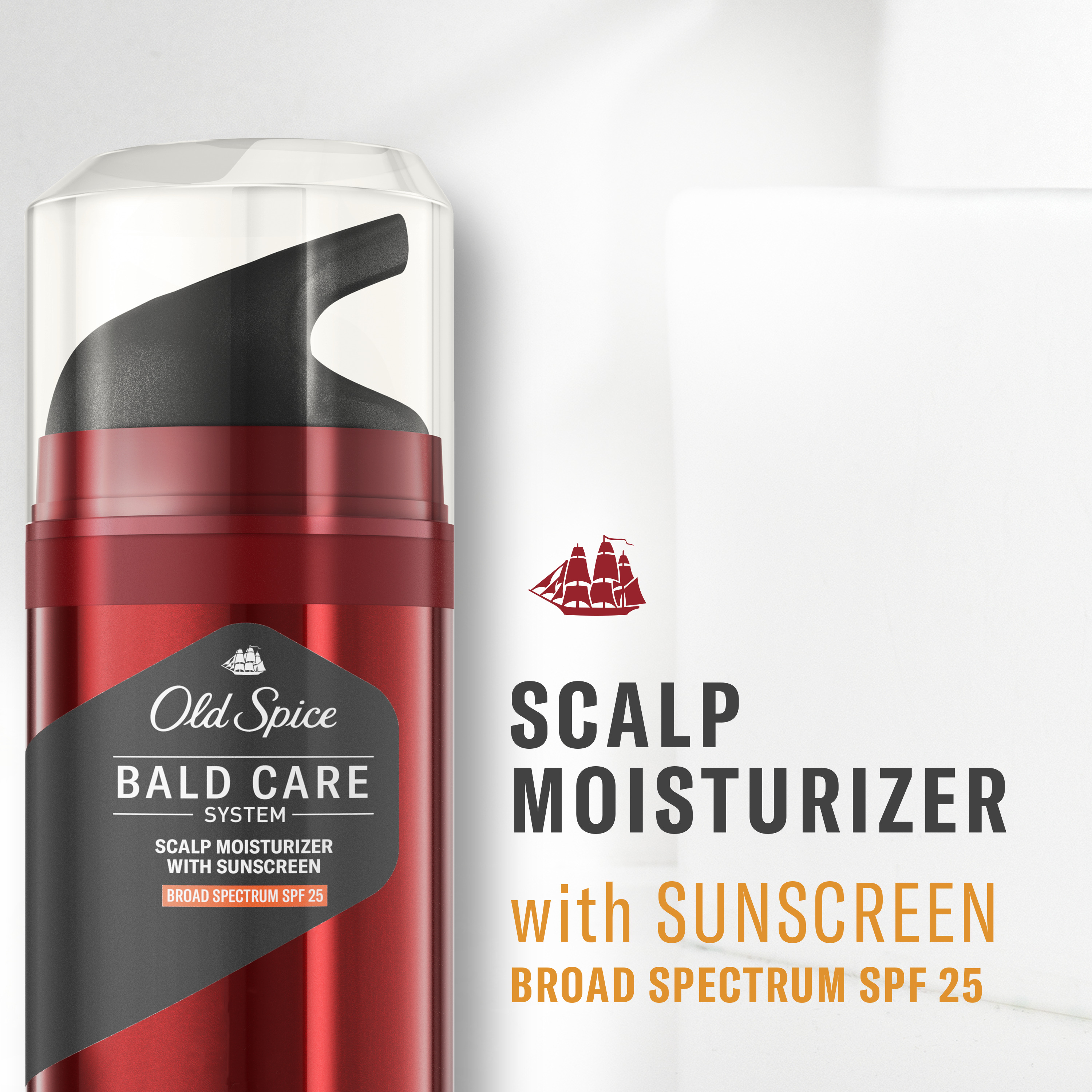 Old Spice Bald Care System Scalp Moisturizer with Sunscreen – Broad Spectrum SPF 25 -- 3 Nourish, 3.4 fl oz - image 4 of 10