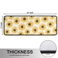 thumbnail image 5 of Kitchen Rugs Sets Of 2,White Yellow Sunflower Pattern Anti Fatigue Kitchen Mat Rugs Non Slip Washable,Decorative Kitchen Floor Mats for Kitchen,Sink,Laundry,17"x47"+17"x47", 5 of 5