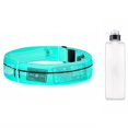 thumbnail image 1 of Cinturón delgado para correr con botella de agua, riñonera para fitness y running para mujeres y hombres, resistente al sudor y al agua, ajustable, con cremallera elástica para corredores, 1 of 4