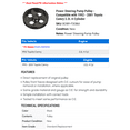 thumbnail image 2 of Power Steering Pump Pulley - Compatible with 1992 - 2001 Toyota Camry 2.2L 4-Cylinder 1993 1994 1995 1996 1997 1998 1999 2000, 2 of 2