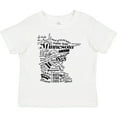 thumbnail image 3 of Inktastic Minnesota State Word Salad Boys or Girls Toddler T-Shirt, 3 of 5