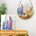 thumbnail image 5 of Stained Glass Window Hanging, Multicolor, 1 Piece 5.9 Inch Round Hanging Ornament, Sun Catcher Decor for Home Windows Wall Bedroom Living Room Porch Holiday Gift, 5 of 7