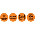 thumbnail image 2 of Darling Souvenir Its Took 100 Years Birthday Theme Stickers Candy Labels DIY 190 Pcs-Orange, 2 of 2