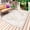 Beige, variant on Beige Crane Silhouette Outdoor Rug for Patio/Deck/Porch, Non-Slip Large Area Rug 3 x 5 Ft, Modern Abstract Flowers Botanical Indoor Outdoor Rugs Washable Area Rugs, Camping Rug Carpet Runner