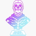 thumbnail image 2 of Women's Fortnite Skull Trooper All Hail Glow  Graphic Tee White Medium, 2 of 4