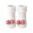thumbnail image 1 of Socks Kids Infant Breathable Cartoon Mesh Ankle Length Barefoot Floor Socks Red 1-3 Years, 1 of 4