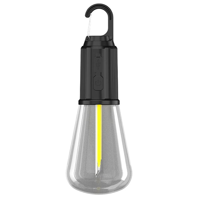 Lámpara portátil recargable por USB | Luz LED brillante de 3 W para camping y exteriores | Resistencia al agua IP68 | Carga rápida tipo C | Batería de 24 horas de duración | 1 unidad