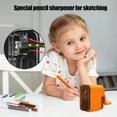 thumbnail image 5 of WNEXOPE Black Manual Pencil Sharpener with Adjustable Tip for Artists, Large Capacity Shavings Box with Fast and Robust Helical Blade - Ideal for Sketching and Drawing Pencils, 5 of 6