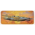 thumbnail image 1 of Vintage Airplane Kitchen Mat, Retro Seaplane in the Sky World Map Compass Adventure Traveling Journey, Plush Decorative Kitchen Mat with Non Slip Backing, 47" X 19", Multicolor, by Ambesonne, 1 of 1