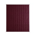thumbnail image 4 of Well Being 12lbSoft Weighted Blanket, Full, Burgundy, 4 of 6