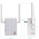 thumbnail image 4 of Extensor de rango de 300Mbps Amplificador de señal de Internet WiFi Booster WiFi montado en la pared, 4 of 8