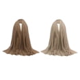 thumbnail image 1 of Bufanda Arrugada de Las Mujeres Bufanda Arrugada Musulmana Hijab Bufanda Larga Del para proteger Paquete de 2 Jinwen Bufanda de algodón suave para mujer, 1 of 8
