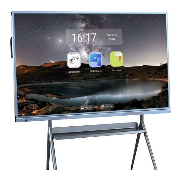 JYXOIHUB Smart Board 55" 4K, Touch Screen Electronic Calendar All-In-One Smartboard Digital Whiteboard Wireless Casting & Eye Protection(Include Wall Mount)