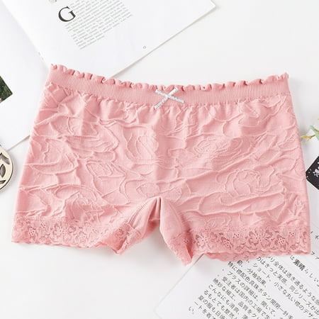 

NILLLY Women Solid Color Panty Comfy Waist Sexy Fashion Basic Boxer Briefs Ladies Panties Pink / One Size