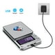 thumbnail image 2 of 2X BáScula de JoyeríA de Alta PrecisióN, 1000GX0.01G BáScula ElectróNica de Conteo LCD Digital BáScula de Cocina de Bolsillo Inoxidable Carga USB, 2 of 5