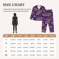 thumbnail image 3 of Rateoe Carnival Masks and Beads Pattern Womens Pajamas Set Long Sleeve Sleepwear Button Down Nightwear Soft Cotton Pj Lounge Sets, 3 of 9