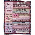 thumbnail image 1 of LHSHID Grandma Gifts Blankets from Granddaughter Mothers Day Blanket Gifts for Grandma Birthday Gifts for Grandma Christmas Thanksgiving Gifts Ideas Throw Blankets 50x60in, 1 of 6