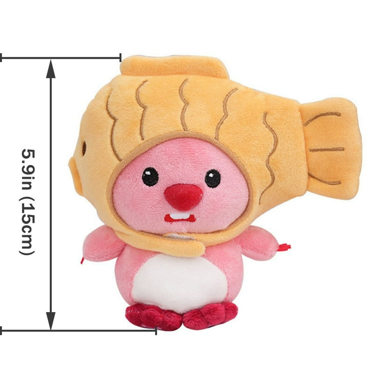 5.9in Cute Taiyaki Beaver Loopy Plush Toy 15Cm Cartoon Figure Plushies Pororo Keychain Pendant Doll Kids Gift Walmart