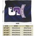 thumbnail image 3 of University A of Scranton Logo Fleece Blanket, Very Soft Microfiber Flannel Blanket for Couch Warm and Cozy for All Seasons, 3 of 6