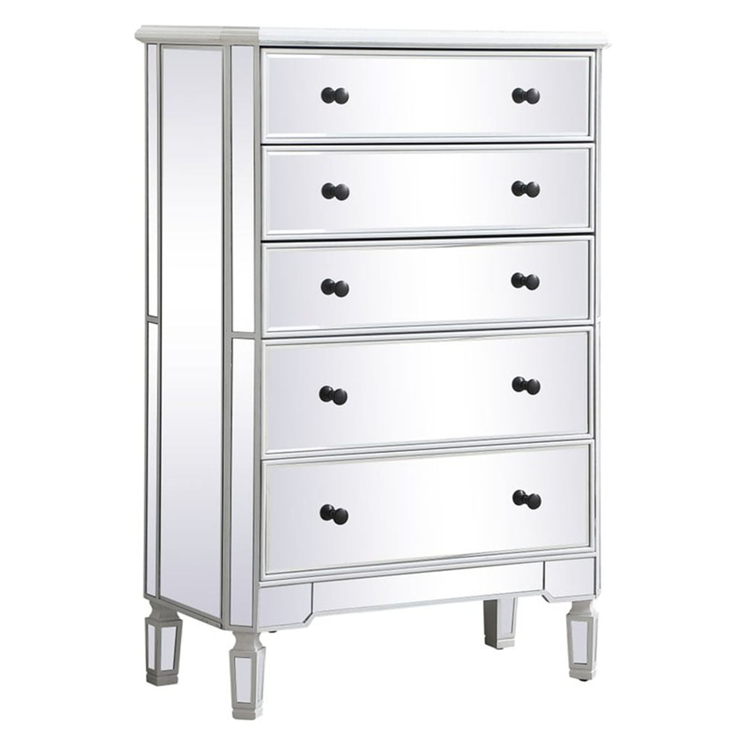 Mirrored chest deals of drawers walmart