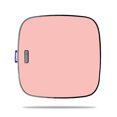 thumbnail image 2 of Skin Decal Wrap Compatible With Roku Ultra Sticker Design Solid Blush, 2 of 6