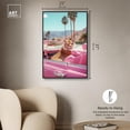thumbnail image 5 of Rosy Tiger's Ride II Canvas Pink Pop Wall Art by Art Remedy, Black Frame, 24" x 36", 5 of 7