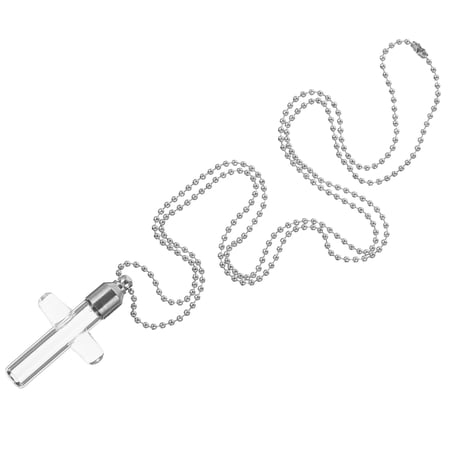 PAMINGONO Necklace with Ashes Vial Cross Pendant Keepsake Jewelry, Stainless Steel and Glass, Assorted Colors, 1 Piece