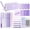 Purple, variant on Four Candies Aesthetic Supplies with Pencil Case, 4 Gel Pens with Black Ink, 4 Correction Tapes, 2 Pastel Highlighters, 2 Mechanical Pencils, Sticky Notes, Index Post for Back to School,Purple
