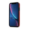 thumbnail image 7 of for iPhone XR Wallet Case with Card Slots, Hand Wrist Strap Rotate Ring Design, Finger Grip Ring PU Leather Magnetic Button Shockproof Purse Phone Cover for iPhone XR, Red, 7 of 7