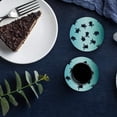thumbnail image 5 of FMSHPON Ocean Sea Turtle Set of 6 Round Coaster for Drinks, Absorbent Ceramic Stone Coasters Cup Mat with Cork Base for Home Kitchen Room Coffee Table Bar Decor, 5 of 5