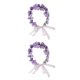 thumbnail image 4 of Minnieouse de flores, decoración para el cabello, colgante nupcial, diadema de boda, mano de obra fina atractiva, guirnalda de cabeza multiusos Type2 NO2, 4 of 6