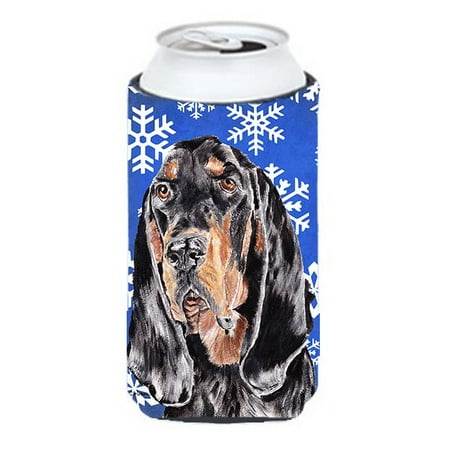 

Coonhound Blue Snowflake Winter Tall Boy bottle sleeve Hugger - 22 To 24 oz.