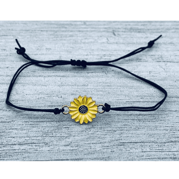 Sunflower friendship bracelet deals