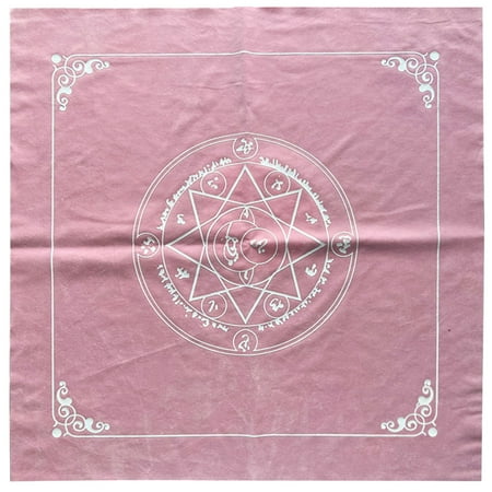 

Whigetiy Square Pendulum Divination Tablecloth Tarots Card Pad Runes Altar Table Cloth