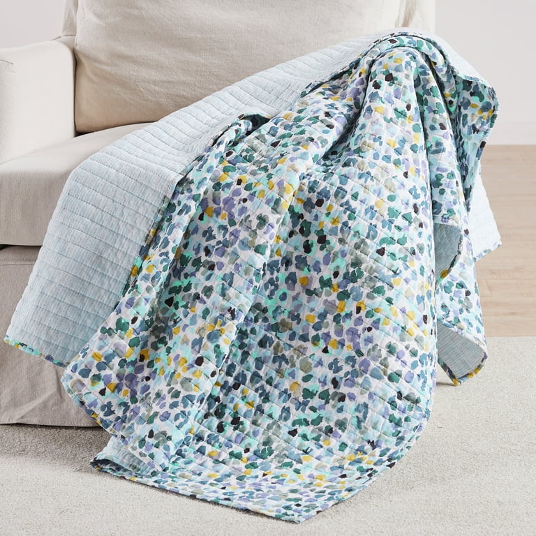 Navy blue quilted throw new arrivals