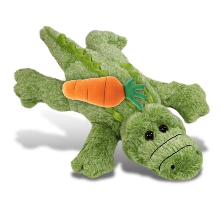 DolliBu Happy Easter Super Soft Plush Alligator with Carrot Plush - Wild Life Stuffed Animals with Carrot Plush Toy Perfect Easter Gift Spring Easter Plush Animal Toy for Kids Adults - 12 Inch