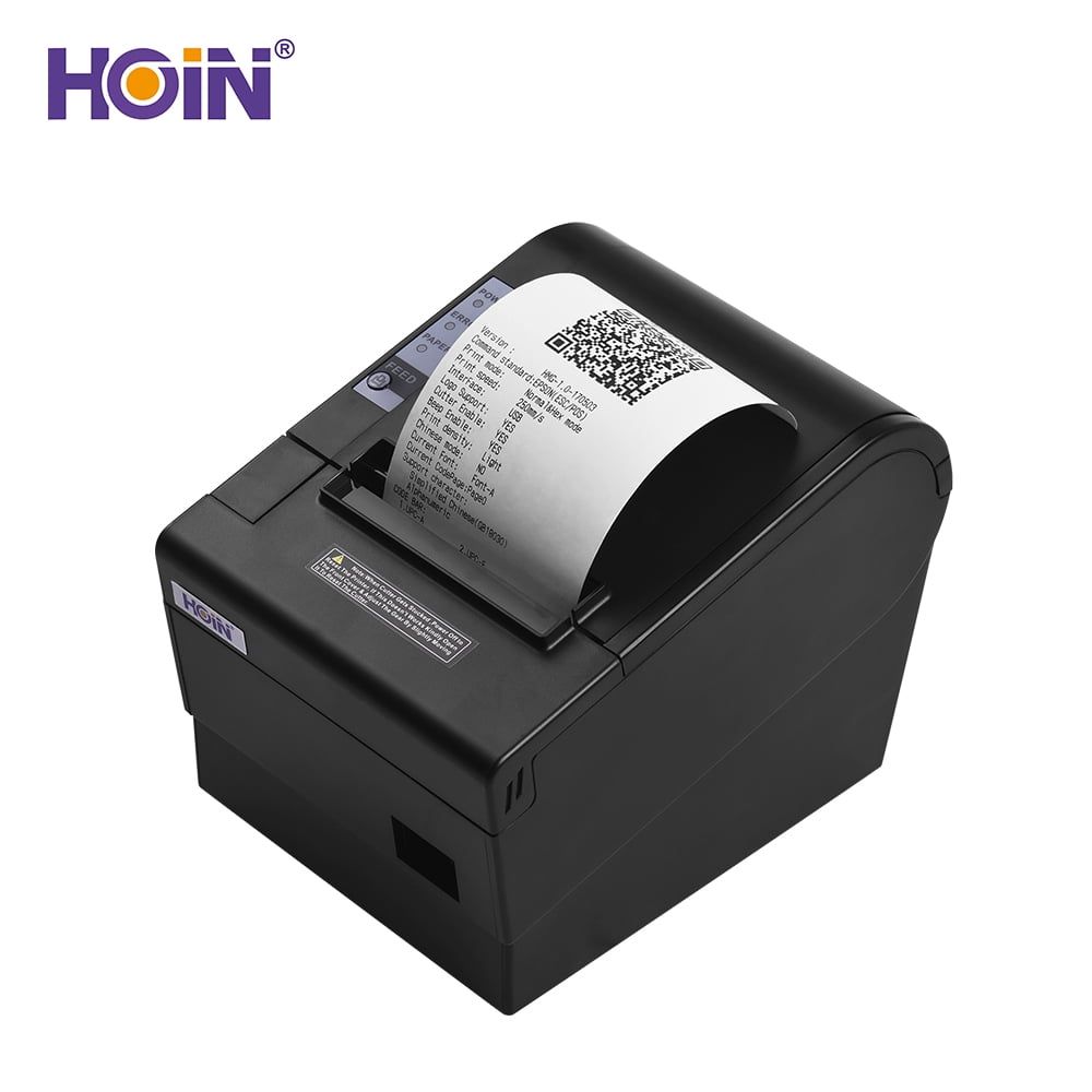 om forladelse Interpretive Telemacos HOIN 80mm USB Thermal Receipt POS Printer Auto Cutter Compatible with ESC/ POS Print - Walmart.com
