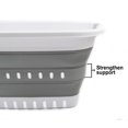 thumbnail image 5 of SAMMART 37L (9.77 gallon) Collapsible Plastic Laundry Basket - Foldable Pop Up Storage Container / Organizer - Portable Washing Tub - Space Saving Hamper / Basket, 5 of 7