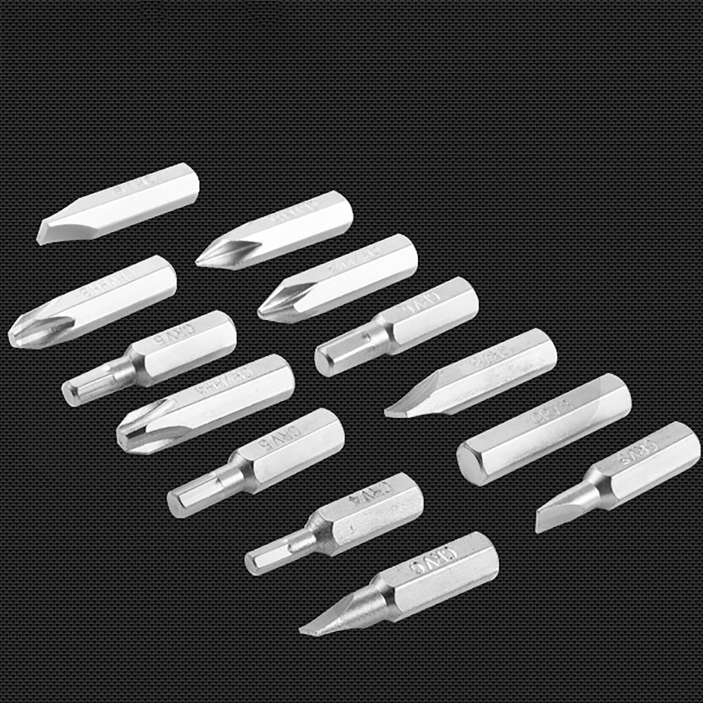 MOMOJIA Multifunctional Metal Shock Screwdriver Set Cross Slotted Screwdriver Bit Hardened Chrome Vanadium Steel Construction