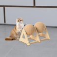 thumbnail image 1 of Pelota rascadora de sisal para gatos, juguete interactivo de ejercicio con soporte estable, rascador para gatos para que los gatitos rasquen y, 1 of 8