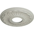 thumbnail image 3 of Ekena Millwork 11 3/4"OD x 3 5/8"ID x 1"P Blackthorn Ceiling Medallion (Fits Canopies up to 4 7/8"), Hand-Painted Pot of Cream, 3 of 7
